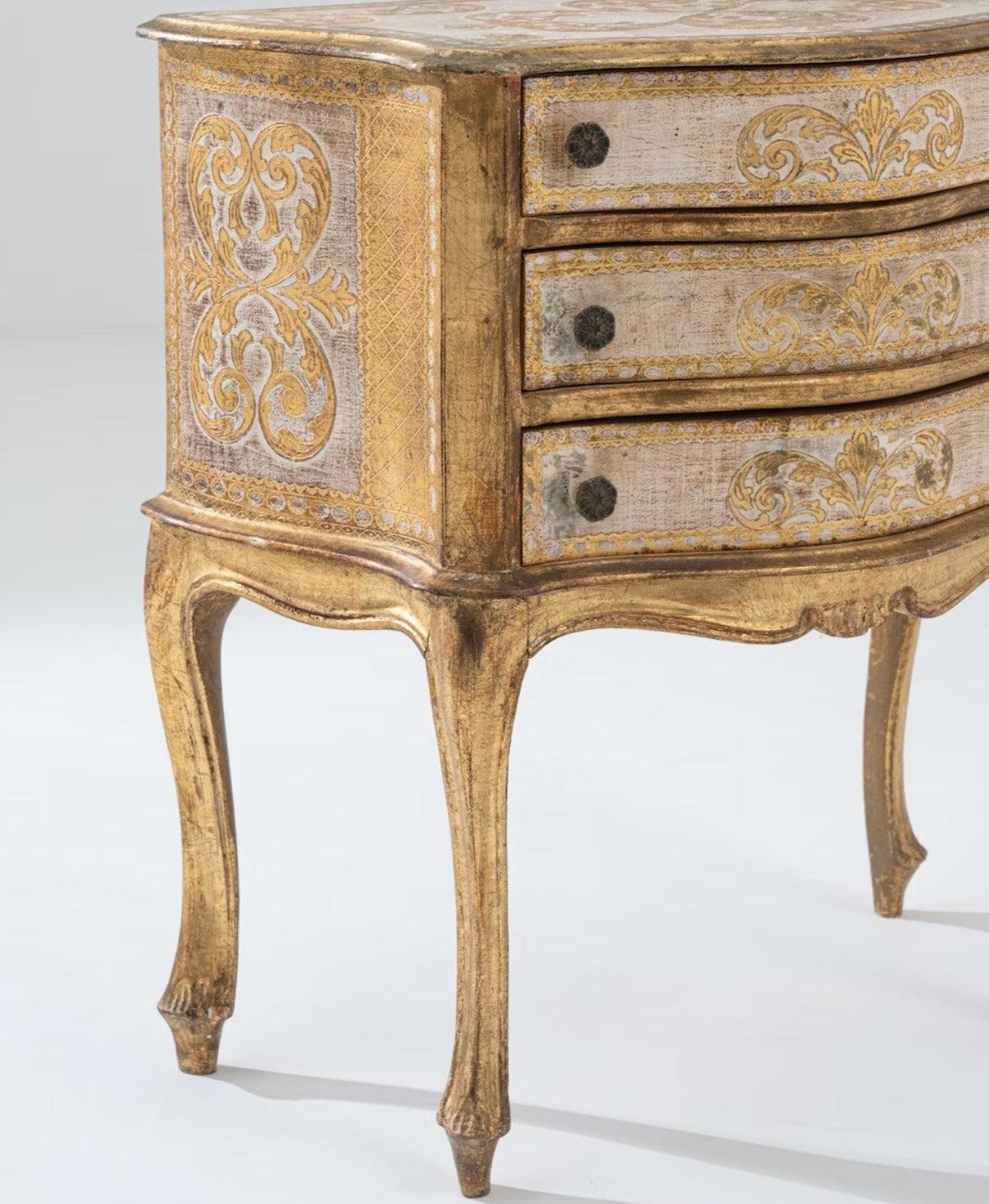 Cassapanca rinascimentale italiana d'epoca