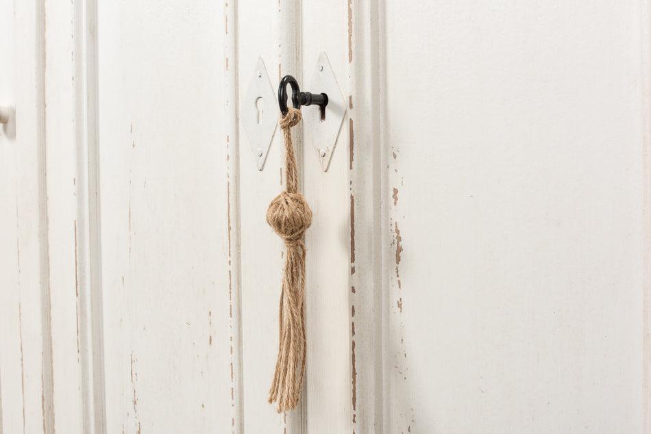 Credenza vintage in stile country francese bianca