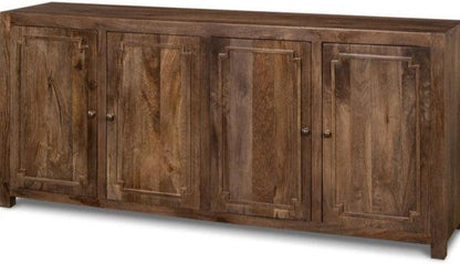 Credenza rustica a 4 ante in noce