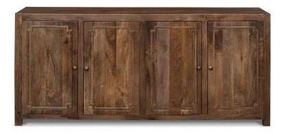 Credenza rustica a 4 ante in noce