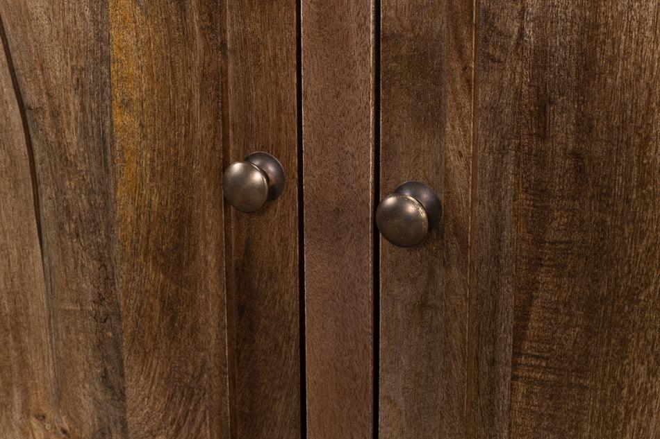 Credenza rustica a 4 ante in noce