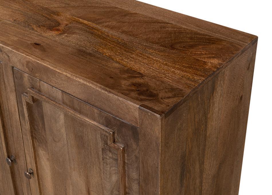 Credenza rustica a 4 ante in noce