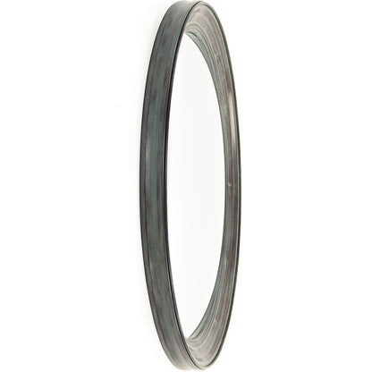 Specchio convesso rotondo invecchiato