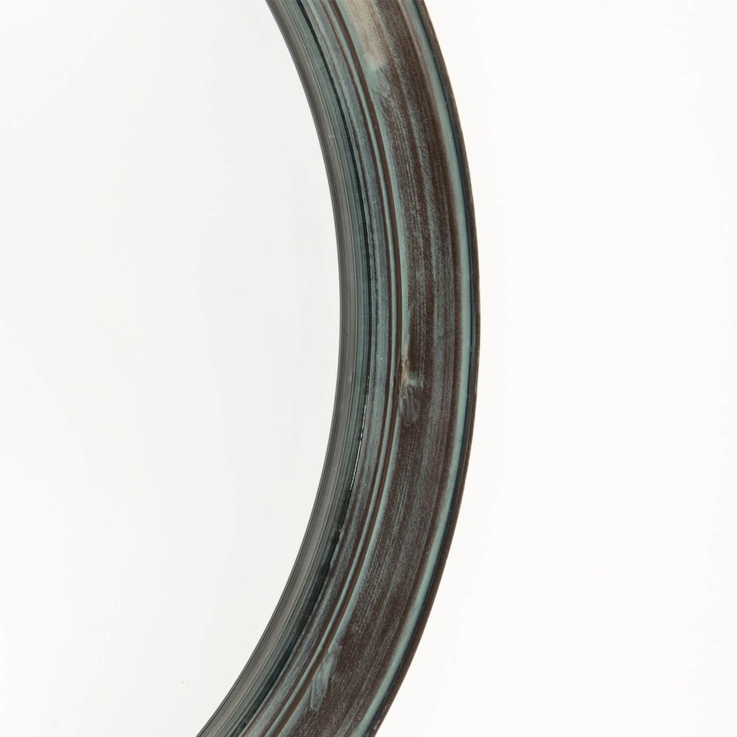 Specchio convesso rotondo invecchiato