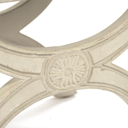 Sgabello Chateau bianco antico