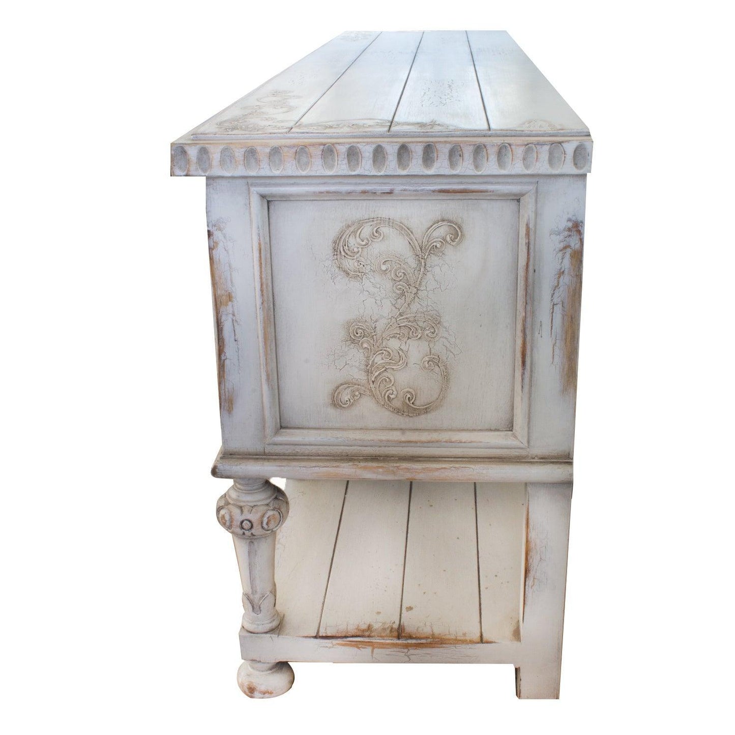 White Fleur French Country Buffet