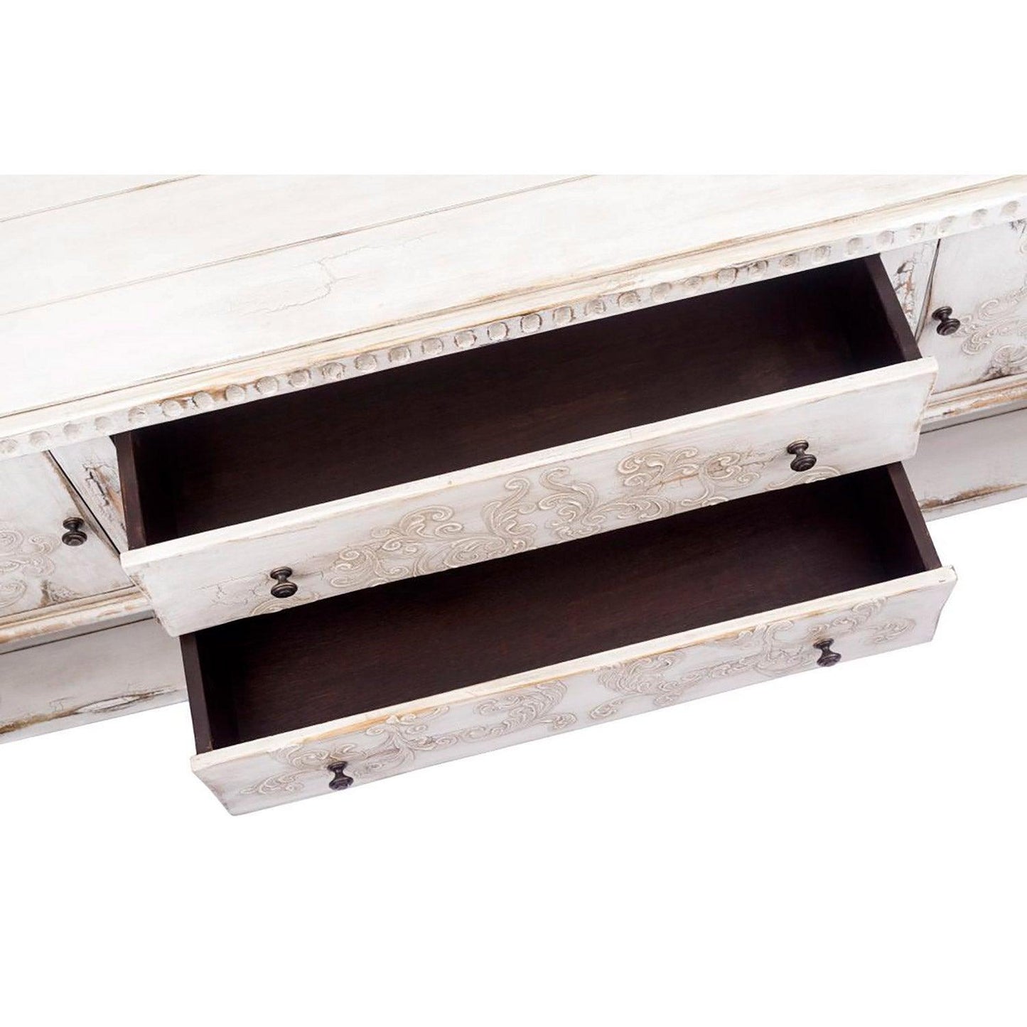 White Fleur French Country Buffet