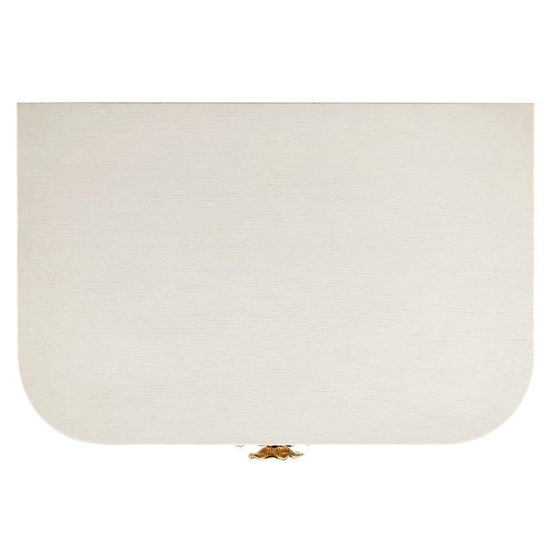 Comodino floreale bianco