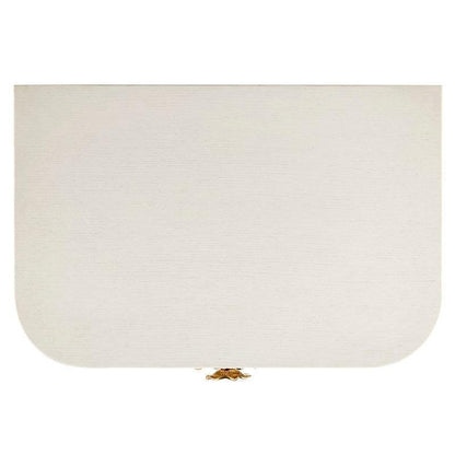 Comodino floreale bianco