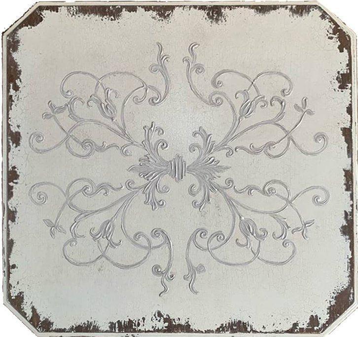 Tavolino da caffè con pergamena Francesa bianca