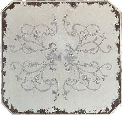 Tavolino da caffè con pergamena Francesa bianca