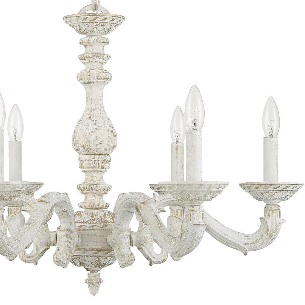Lampadario bianco shabby chic