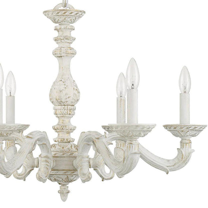 Lampadario bianco shabby chic