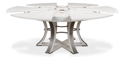 Tavolo da pranzo estensibile Jupe White Tower
