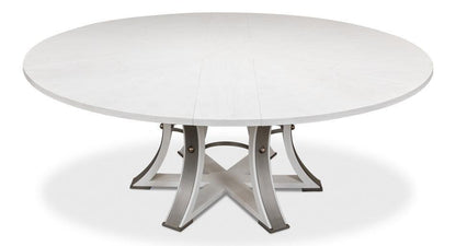 Tavolo da pranzo estensibile Jupe White Tower