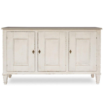 Credenza bianca vintage in stile Luigi XVI