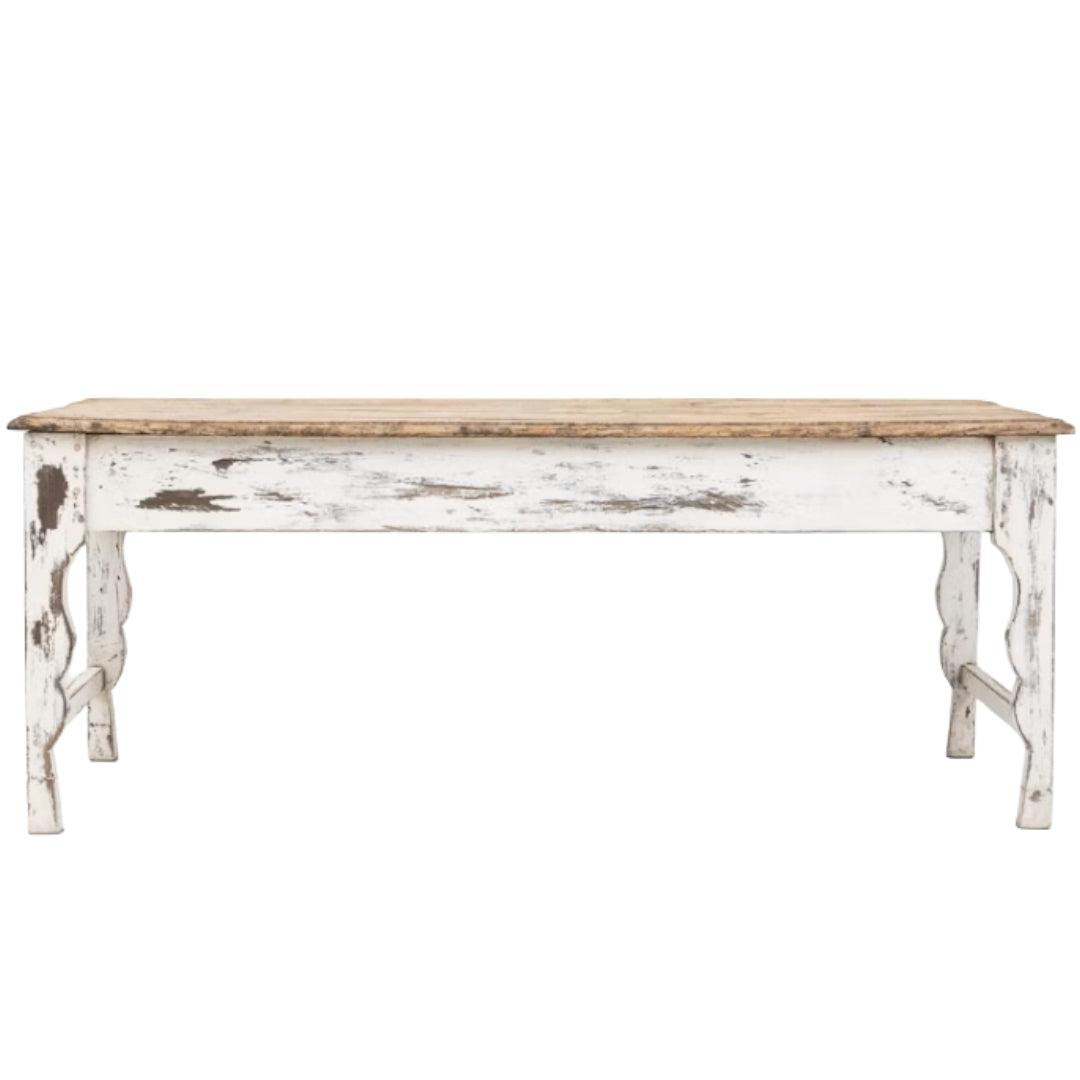Tavolo antico da fattoria francese, circa 1870