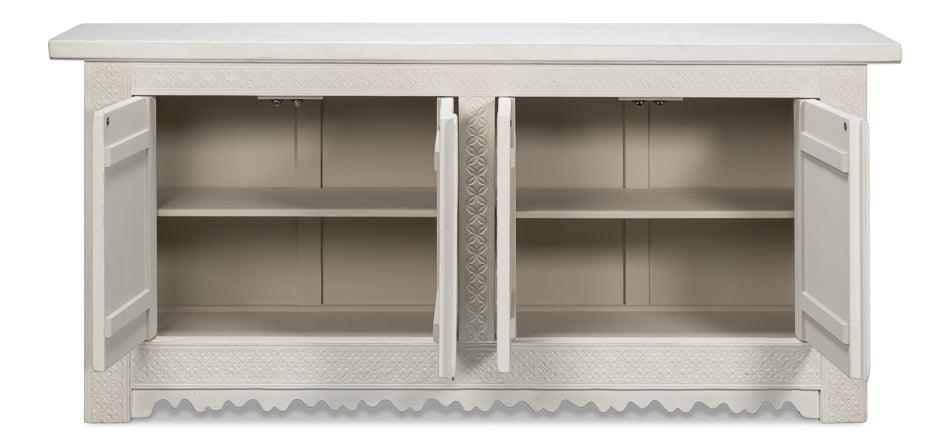 Credenza a 4 ante Royal White Manor