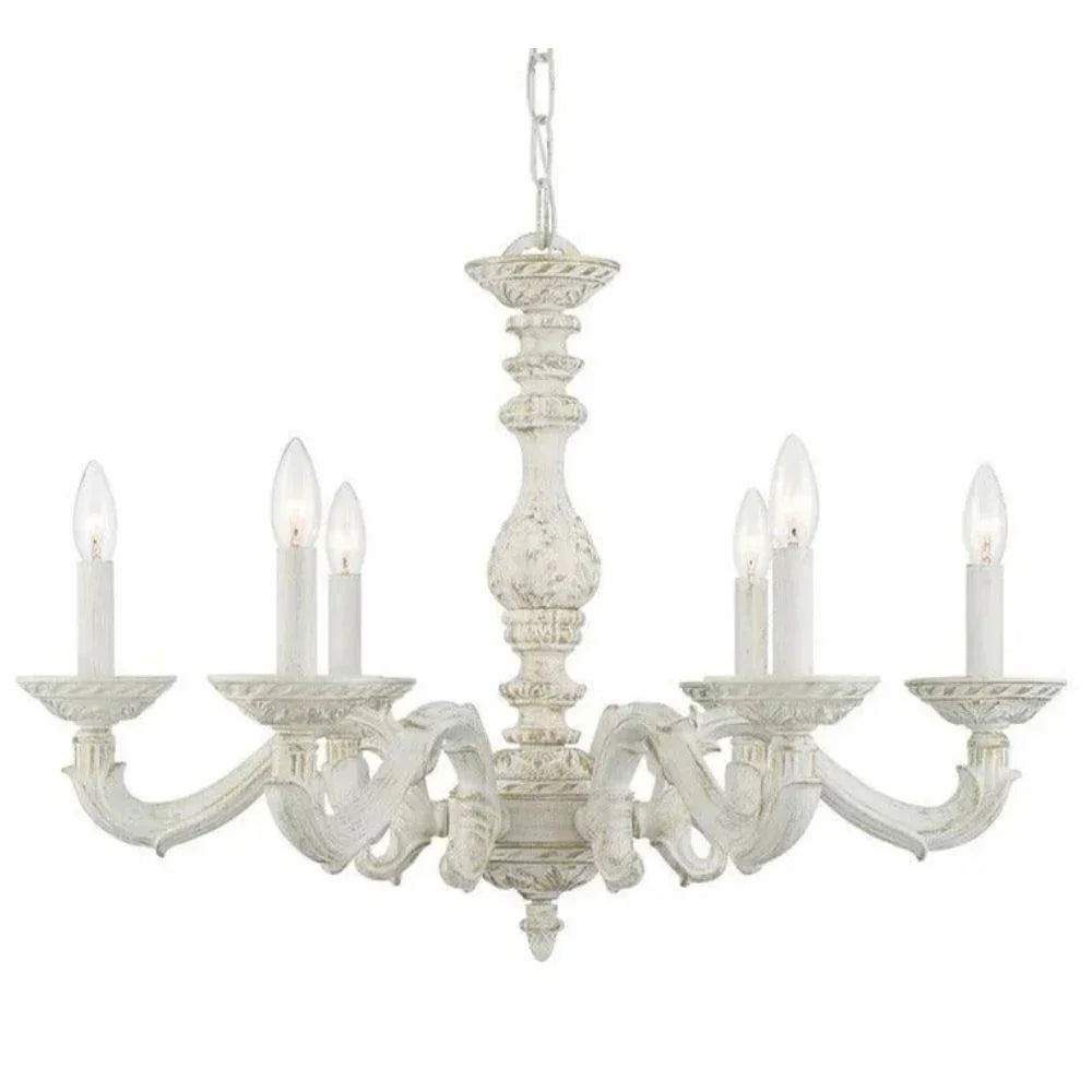 Lampadario bianco shabby chic