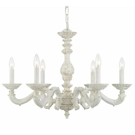 Lampadario bianco shabby chic