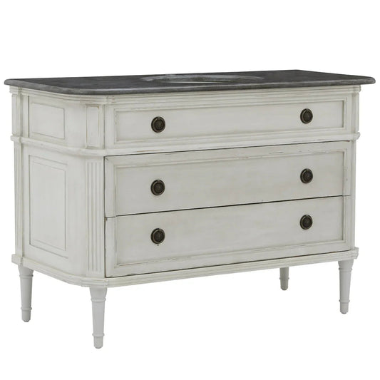 Elegante mobiletto lavabo con piano in pietra nera