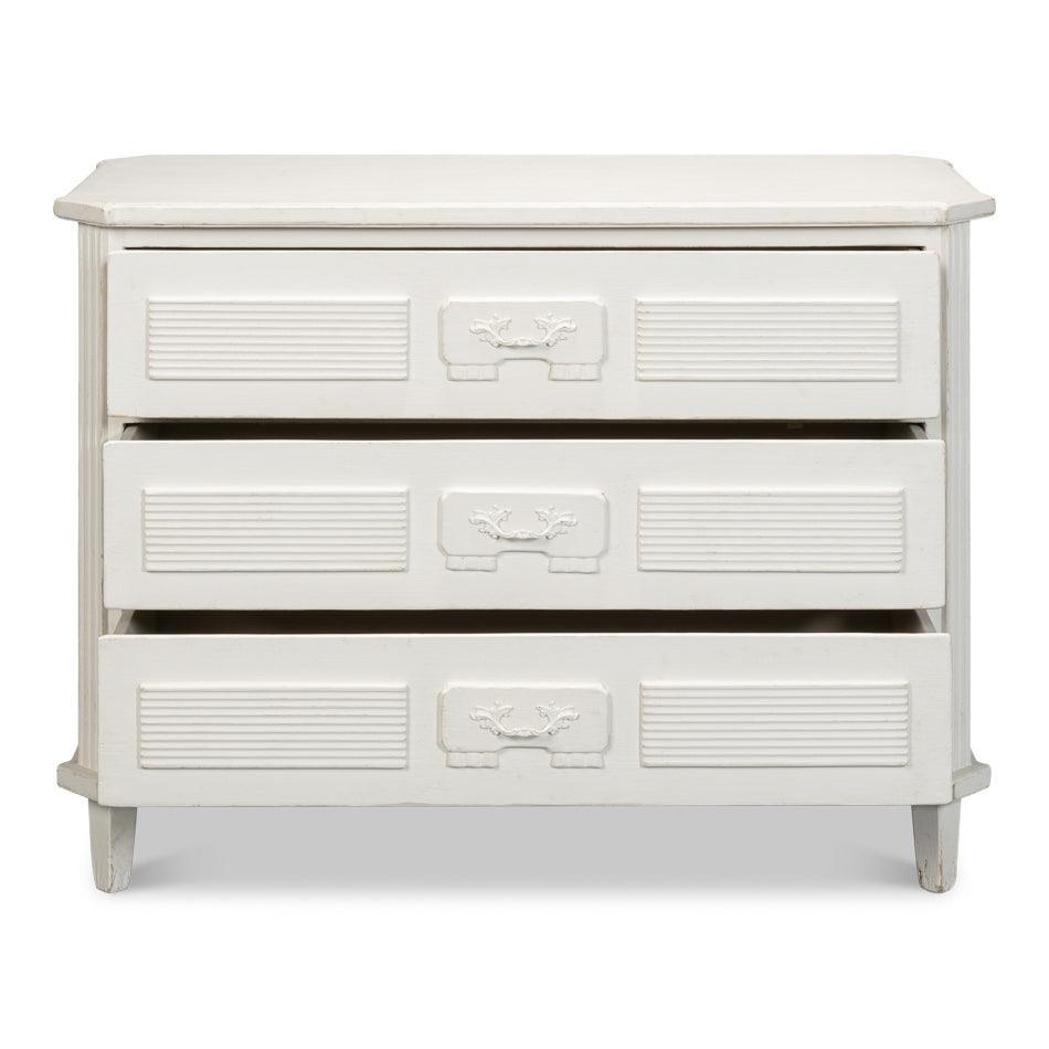 Cassapanca bianca da fattoria