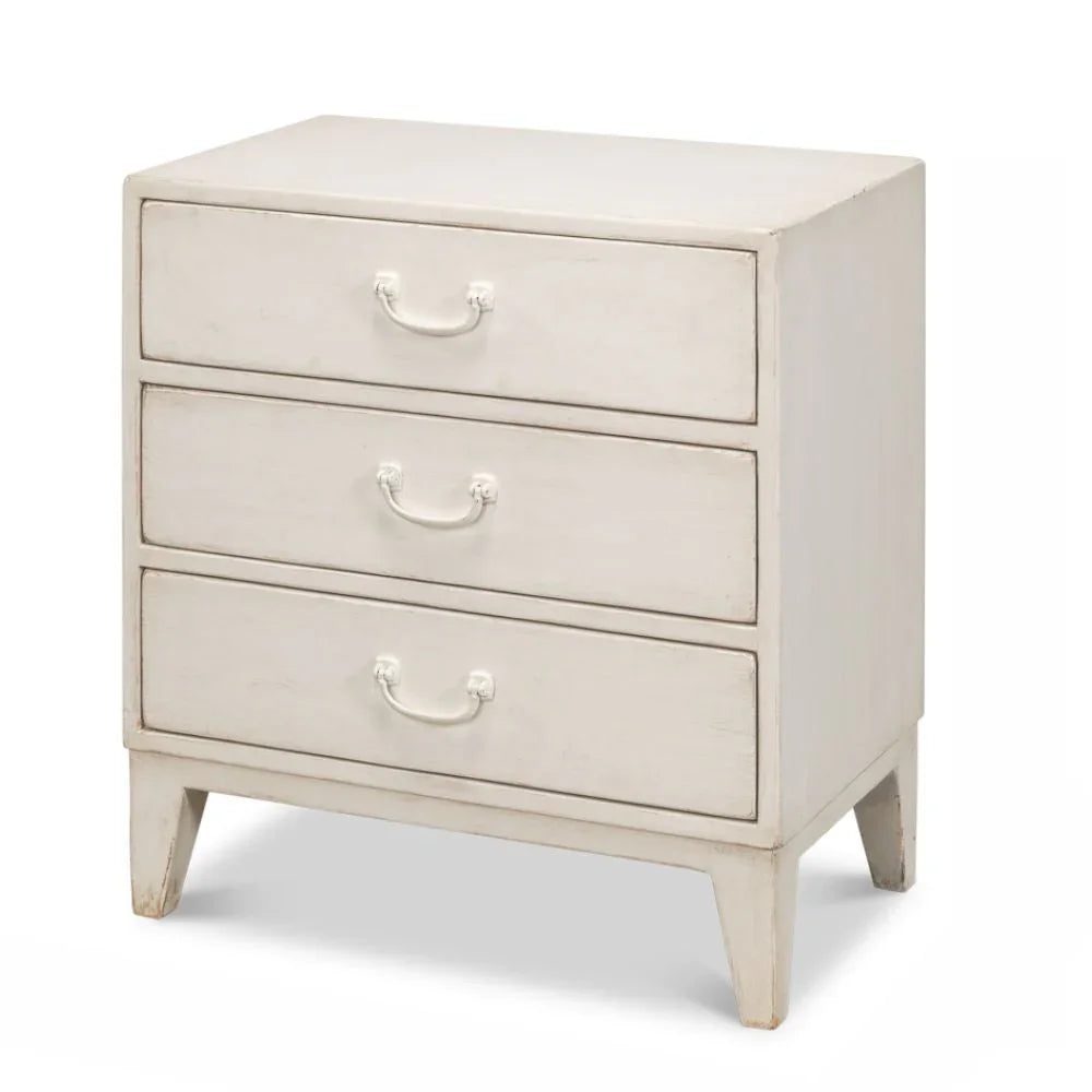 Cassettiera laterale Willow White a 3 cassetti