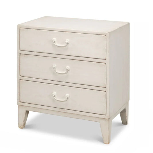 Cassettiera laterale Willow White a 3 cassetti