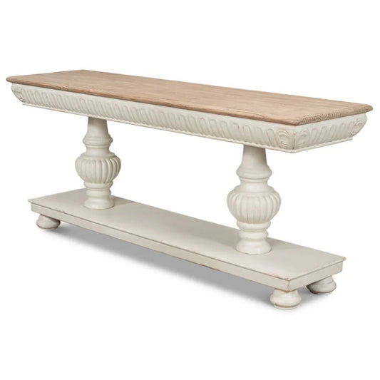 Tavolo consolle bianco Fontainebleau