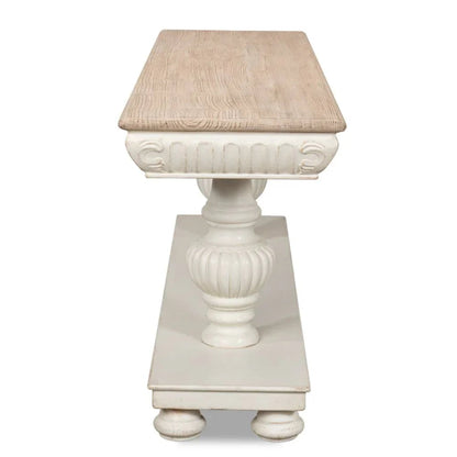 Tavolo consolle bianco Fontainebleau