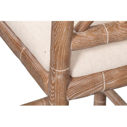 Sgabello da bar in legno di bambù intagliato