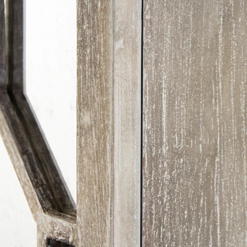 Mobiletto a nido d'ape con specchio