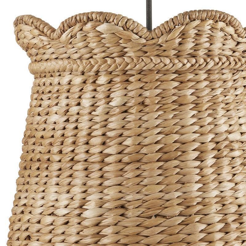 Ciondolo in giacinto d'acqua intrecciato