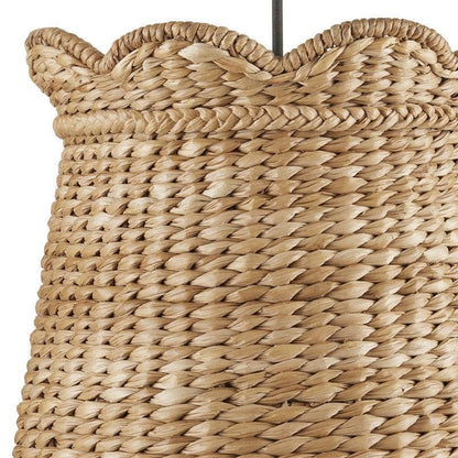 Ciondolo in giacinto d'acqua intrecciato