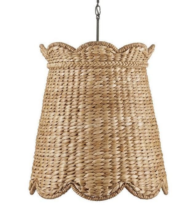 Ciondolo in giacinto d'acqua intrecciato